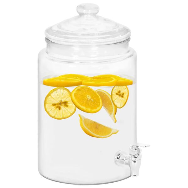 vidaXL Gėrimų dozatorius, stiklas, 5800ml