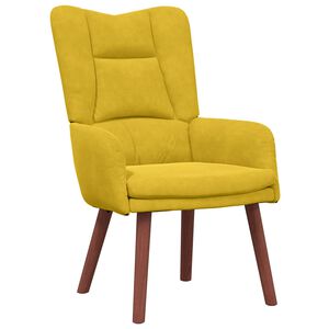 vidaXL krėslas Geltona 63 x 67 x 94 cm Aksomas
