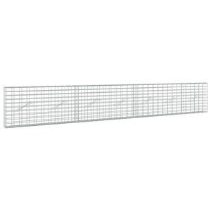 vidaXL Gabionas su 3,5 mm viela ir 5x10 cm tinkleliu 350x10x50 cm