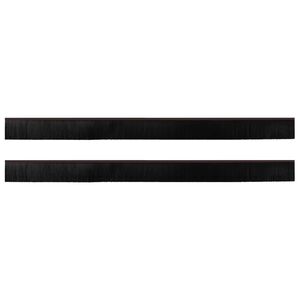 vidaXL Savaranki&scaron;kai klijuojami durų &scaron;epetėlių sandarikliai 2 pcs Ruda