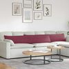 vidaXL Sofa Pagalvės 2 pcs Vyno raudona 200 x 40 cm audinys