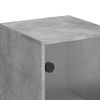 vidaXL Komoda su stiklinėmis durelėmis, betono pilka, 35x37x120cm