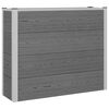 vidaXL Paauk&scaron;tinta sodo lova Pilka 100 x 30 x 82 cm WPC ir aliuminis