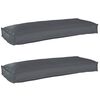 vidaXL Pallet pagalvių rinkinys 2 vnt. Oksfordo audinys Antracitas