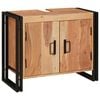 vidaXL Praustuvo spintelė Ruda 71 x 33 x 58 cm Kietos akacijos mediena