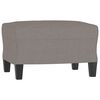 vidaXL Trivietė sofa su pakoja, taupe spalvos, 180cm, audinys