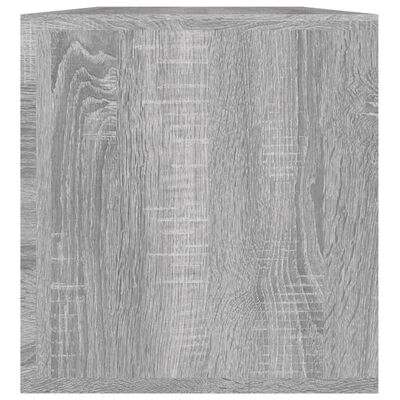 vidaXL Dėžė vinilinėms plokštelėms, pilka, 71x34x36cm, mediena