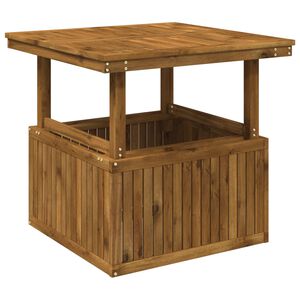 vidaXL Natūrali 80,5 x 80 x 75/44,5 cm