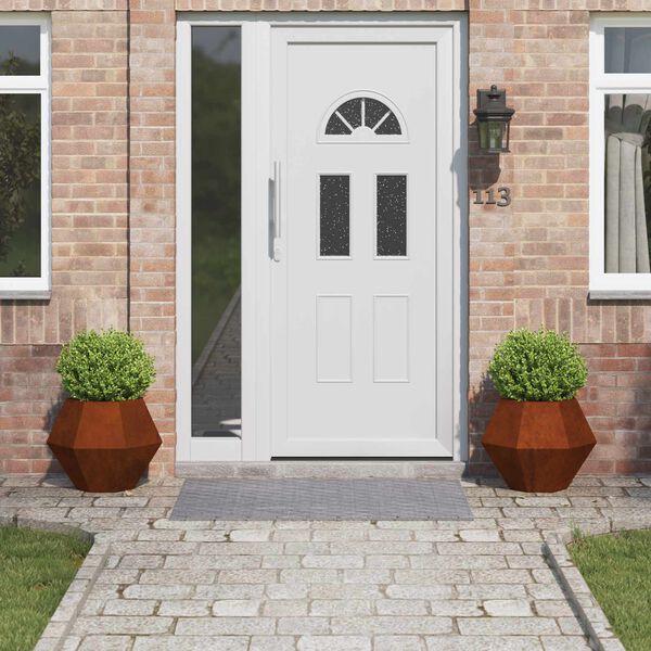 vidaXL Lovelis 2 pcs Rūdijanti 50 x 50 x 40 cm