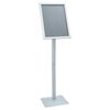 vidaXL Pedestalo plakato stovas Sidabro 32,5 x 27 x 126 cm