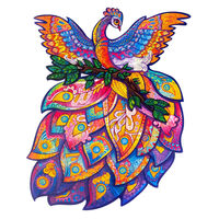 UNIDRAGON Medinė dėlionė Fairy Bird, 198 detalės, 25x32cm, vidutinė