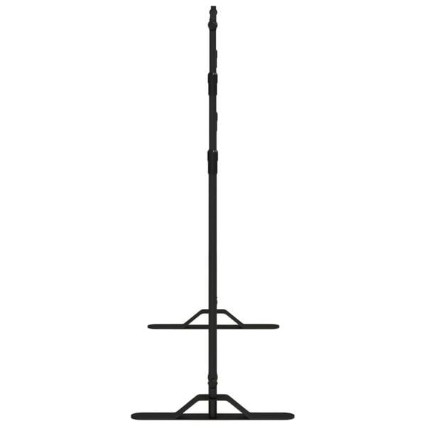 vidaXL Fono laikiklis, juodos spalvos, 254x243cm, plienas