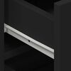vidaXL Kabalas su stalčių Juoda 120 x 36 x 69 cm Apdirbta mediena