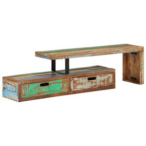 vidaXL TV staliukas, (118-200) x 30 x 40 cm, perdirbtos medienos masyvas
