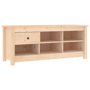 vidaXL Spintelė batams, 110x38x45,5cm, pu&scaron;ies medienos masyvas