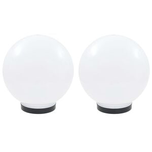 vidaXL LED lempos, rutulio formos, 2vnt., sferinės, 25cm, PMMA