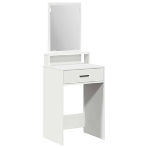 vidaXL Makiažo stalas Balta 50 x 41 x 140 cm Apdirbta mediena
