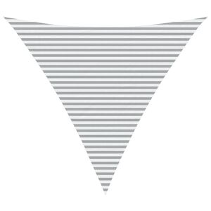 vidaXL Saulės burė &Scaron;viesiai pilka ir balta. 6 x 6 x 6 m