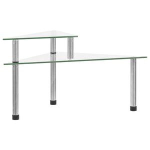 vidaXL Virtuvės lentyna, skaidri, 49,5x35x19cm, grūdintas stiklas