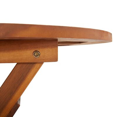 vidaXL Sulankstomas sodo stalas, 90x75cm, akacijos medienos masyvas