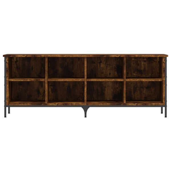 vidaXL Spintelė batams, dūminio ąžuolo, 131x35x50cm, apdirbta mediena