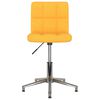vidaXL Pasukama valgomojo kėdė, garstyčių geltona, aksomas (334382)