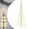 vidaXL LED Kalėdų eglutė su smaigaliais 570 LED &Scaron;iltai balta 300 cm