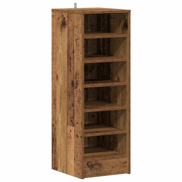 vidaXL batų spintelė Old Wood 32x35x92 cm Engineered Wood