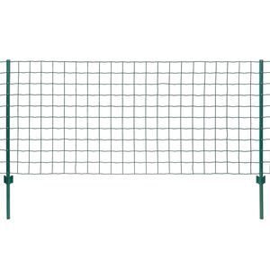 vidaXL Euro tvoros komplektas, 20x0,8m, plienas, žalias