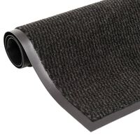 vidaXL Durų kilimėlis, juodos spalvos, 60x150cm, kuokštuotas