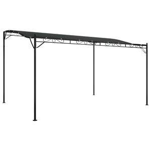 vidaXL Stoginė, antracito spalvos, 4x3m, audinys ir plienas, 180g/m&sup2;