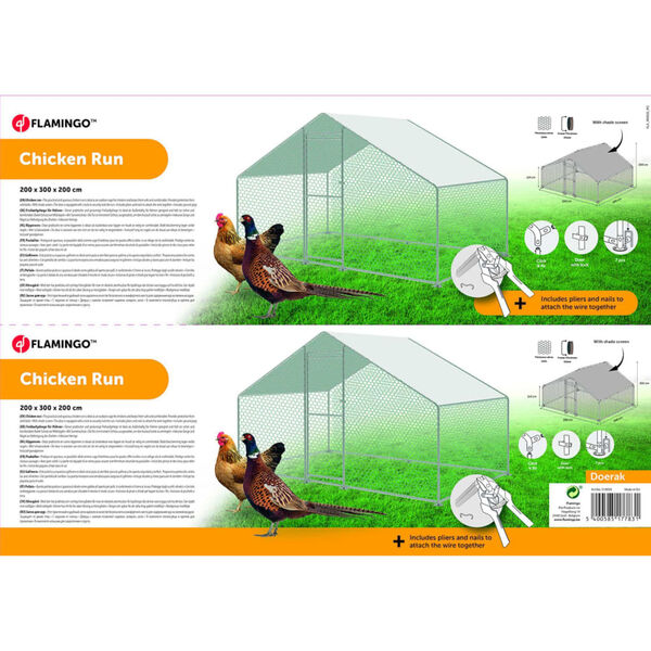 FLAMINGO Narvas viščiukams Doerak, 2x3x2m