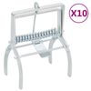 vidaXL Spąstai kurmiams, 10vnt., sidabriniai, galvanizuotas plienas