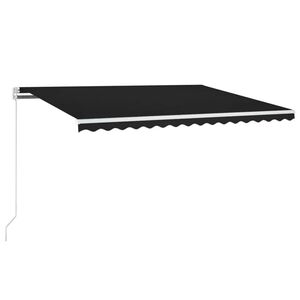 vidaXL Rankinė markizė 4 x 3,5 m Antracito 100% poliesteris