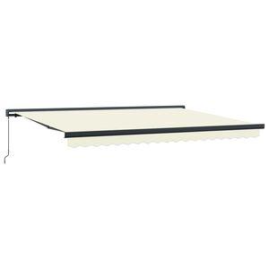 I&scaron;traukiama markizė 400 &times; 300 cm Audinys ir aliuminis Kremas ir pilka