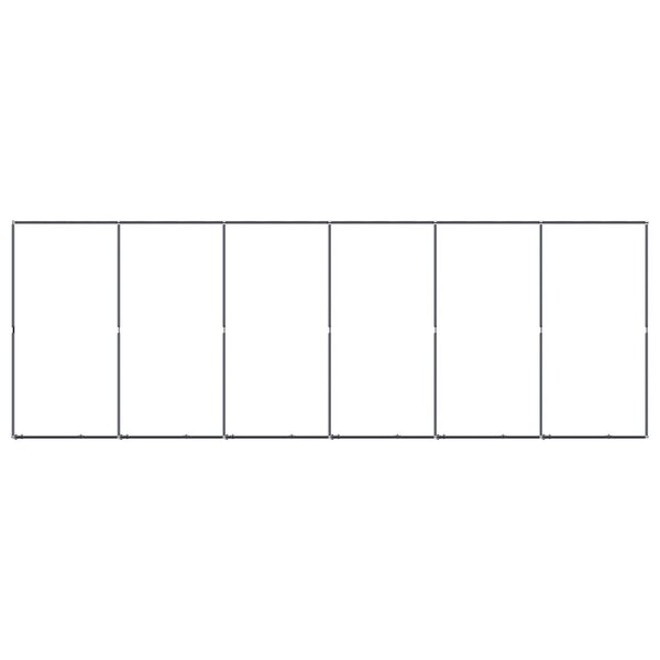 vidaXL Lauko voljeras &scaron;unims, plienas, 11,06m&sup2;