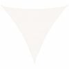 vidaXL Tentas nuo saulės, HDPE, trikampio formos, 5x5x5m, baltas