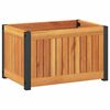 vidaXL Sodo lovelis, 45x30x27,5cm, akacijos medienos masyvas/plienas