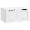 vidaXL Sieninė TV spintelė Itin blizgi balta 59,5 x 41 x 30 cm