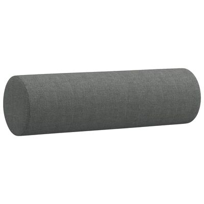 vidaXL Sofos komplektas su pagalvėmis, 4 dalių, pilkas, audinys