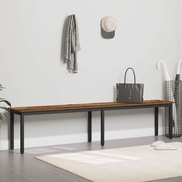 vidaXL suoliukas Senas medis 200 x 35 x 45 cm Apdirbta mediena