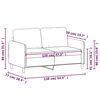vidaXL Dvivietė sofa, &scaron;viesiai geltonos spalvos, 120cm, audinys