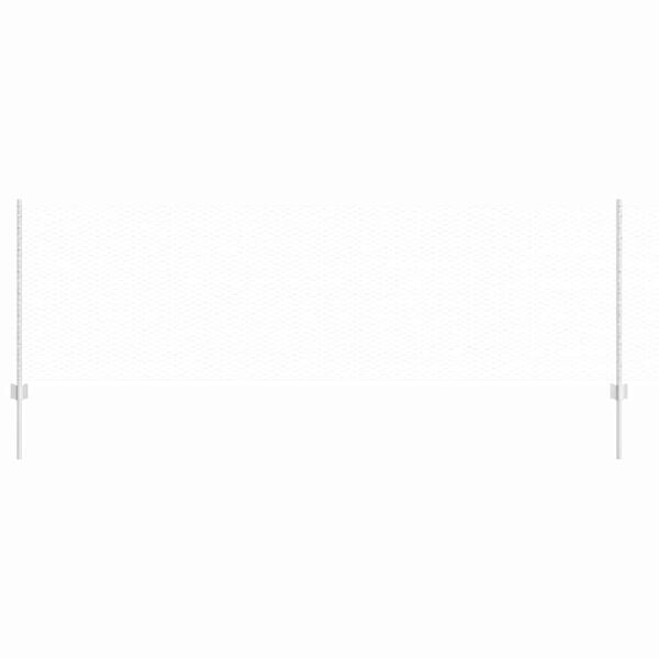 vidaXL Tvora su stulpais Sidabro 0,8 x 100 m Plienas