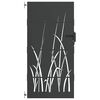 vidaXL Sodo vartai Juoda 85 x 200 cm Milteliniu būdu padengtas plienas