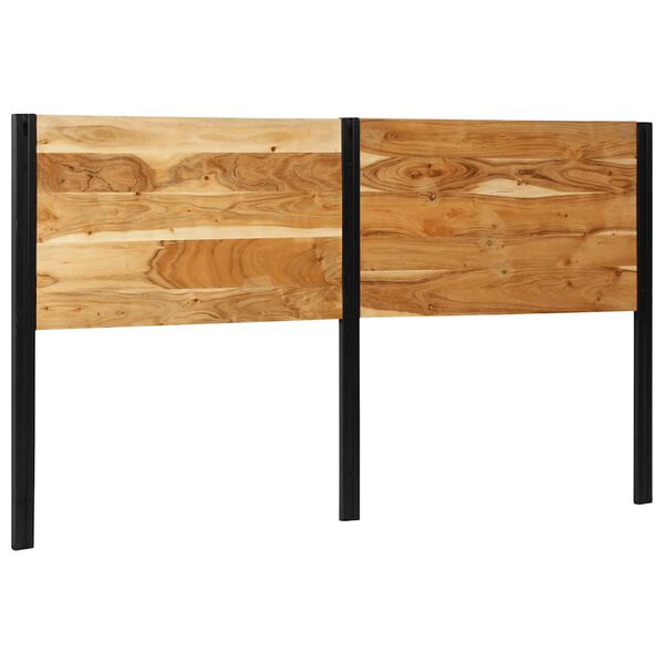 vidaXL Galvūgalis, 180cm, akacijos medienos masyvas/geležis