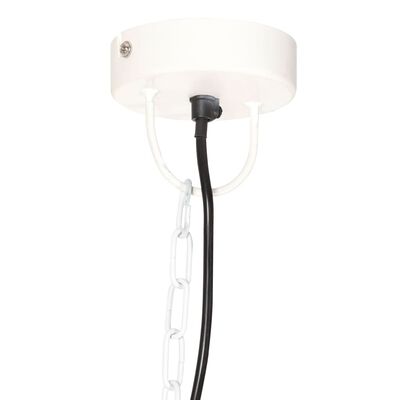 vidaXL Pakabinamas šviestuvas, baltas, 41cm, 25W, apskritas, E27