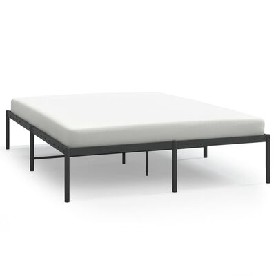 vidaXL Metalinis lovos rėmas, juodos spalvos 160x200 cm