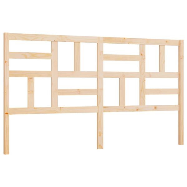 vidaXL Lovos galvūgalis, 186x4x104cm, pušies medienos masyvas