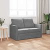 vidaXL Grindų sofa-lova, 2-1, tamsiai pilka, 122x204x55cm, aksomas