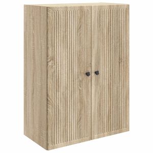 vidaXL Prie sienos montuojama spinta Sonoma ąžuolas 66 x 34,5 x 90 cm